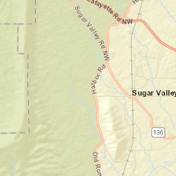 3492-3550 Sugar Valley Road Northwest Calhoun Street Map