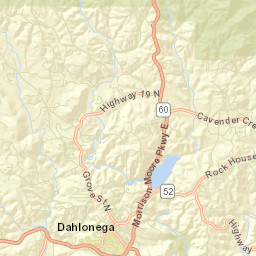 Dahlonega Street Map