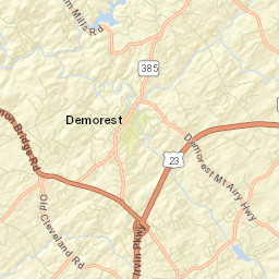 Demorest Street Map