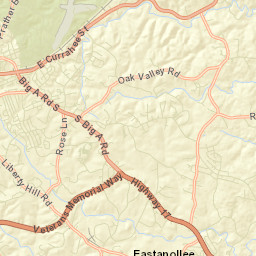 Stephens County Street Map