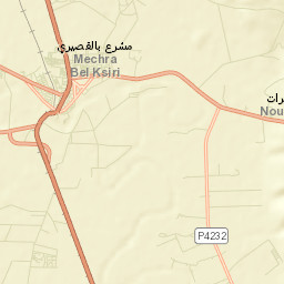 Mechraa Bel Ksiri Street Map