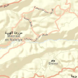 Caza de Aakkar Street Map