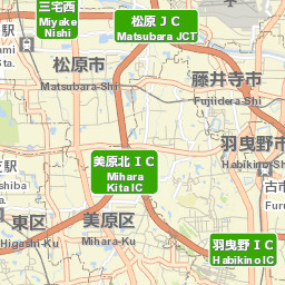 Fujiidera-shi Street Map