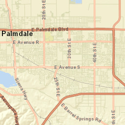 Pearland California Street Map