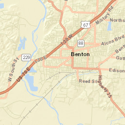 208 West Sevier Street Benton AR Street Map