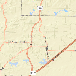 East End Arkansas Street Map
