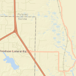 Woodson Arkansas Street Map