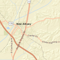 New Albany Street Map