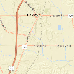 Baldwyn Street Map