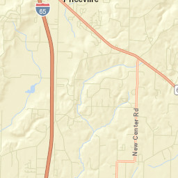 Burningtree Mountain Alabama Street Map