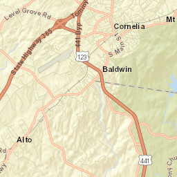 Mount Airy Street Map