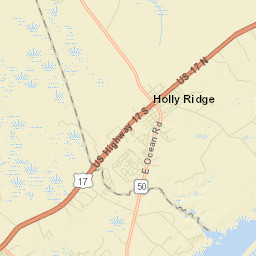 Holly Ridge Street Map