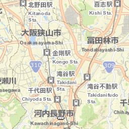 Tondabayashi Shi Street Map
