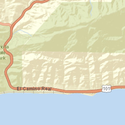 Port Orford California Street Map