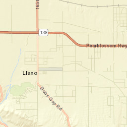 Llano California Street Map