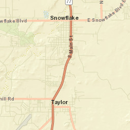 Snowflake Arizona Street Map