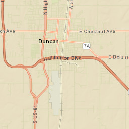 Duncan Street Map