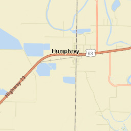 Humphrey Arkansas Street Map