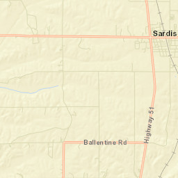 Sardis Street Map