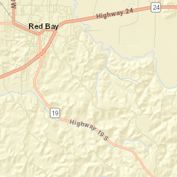 Red Bay Alabama Street Map
