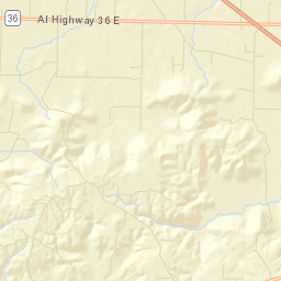 Pence Alabama Street Map