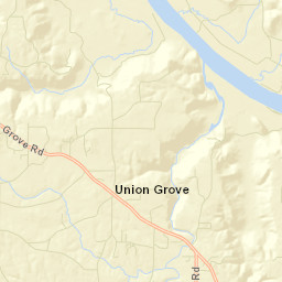 Black Center Alabama Street Map