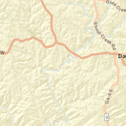 Dawson County Street Map