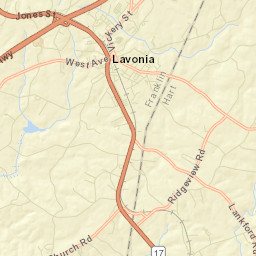 Lavonia Street Map