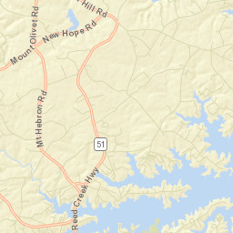 Reed Creek Street Map