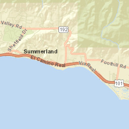 Toro Canyon California Street Map