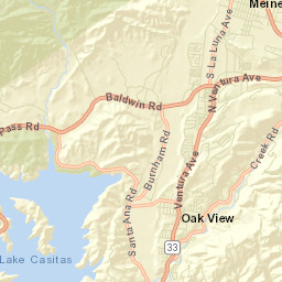 Mira Monte California Street Map