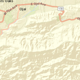 Matilija California Street Map