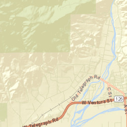 Sespe California Street Map