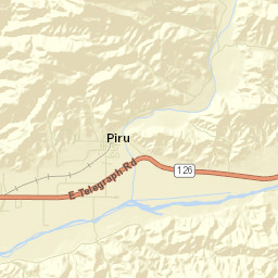 Piru California Street Map