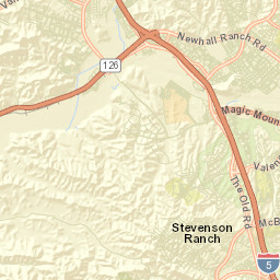 Valencia California Street Map