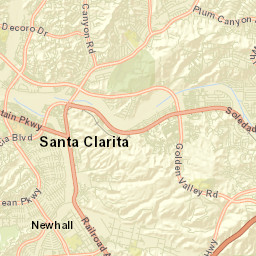 Newhall California Street Map