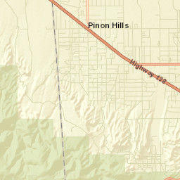 Wildhorse Canyon California Street Map