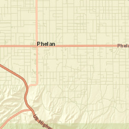Phelan California Street Map