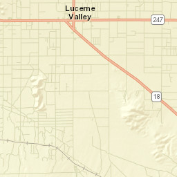 Lucerne Valley California Street Map