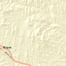 Mayer Arizona Street Map