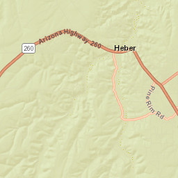 Heber Arizona Street Map