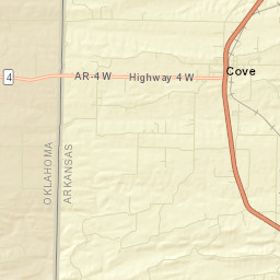 Cove Arkansas Street Map