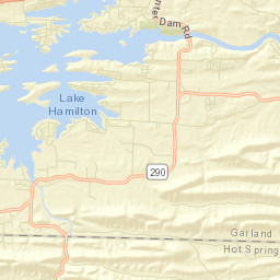 Red Oak Arkansas Street Map