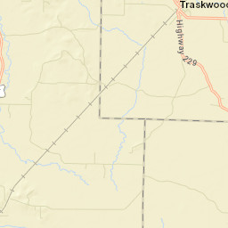 Traskwood Arkansas Street Map
