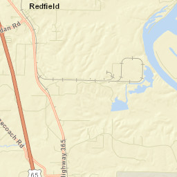 Redfield Arkansas Street Map
