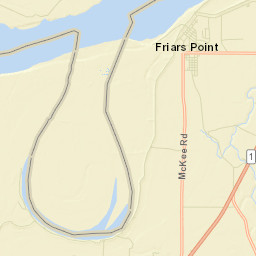 Friars Point Street Map