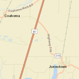 Jonestown Street Map