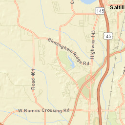 Saltillo Street Map