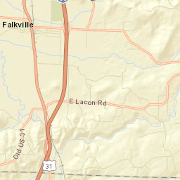 Falkville Alabama Street Map