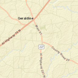 Oak Hill Alabama Street Map